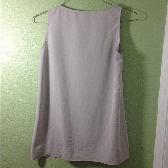 SimplyVera VeraWang Silver Sequin Short Sleeve Top - Picture 3 of 3